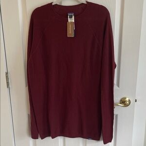 Patagonia Men's Deep Red Crewneck Sweater